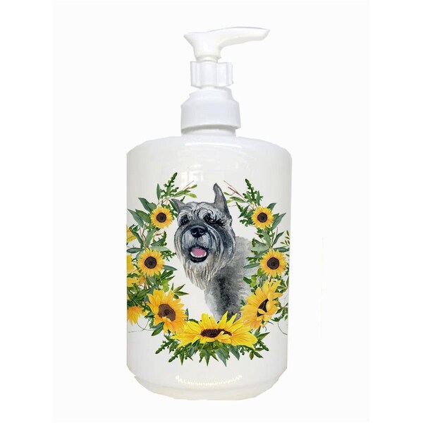 Carolines Treasures Schnauzer Ceramic Soap Dispenser CK2854SOAP - main